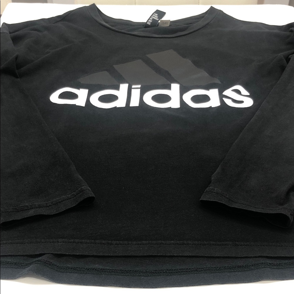 Adidas Black Long Sleeve Tee – Fits Men’s Small or Youth XL - Picture 7 of 10